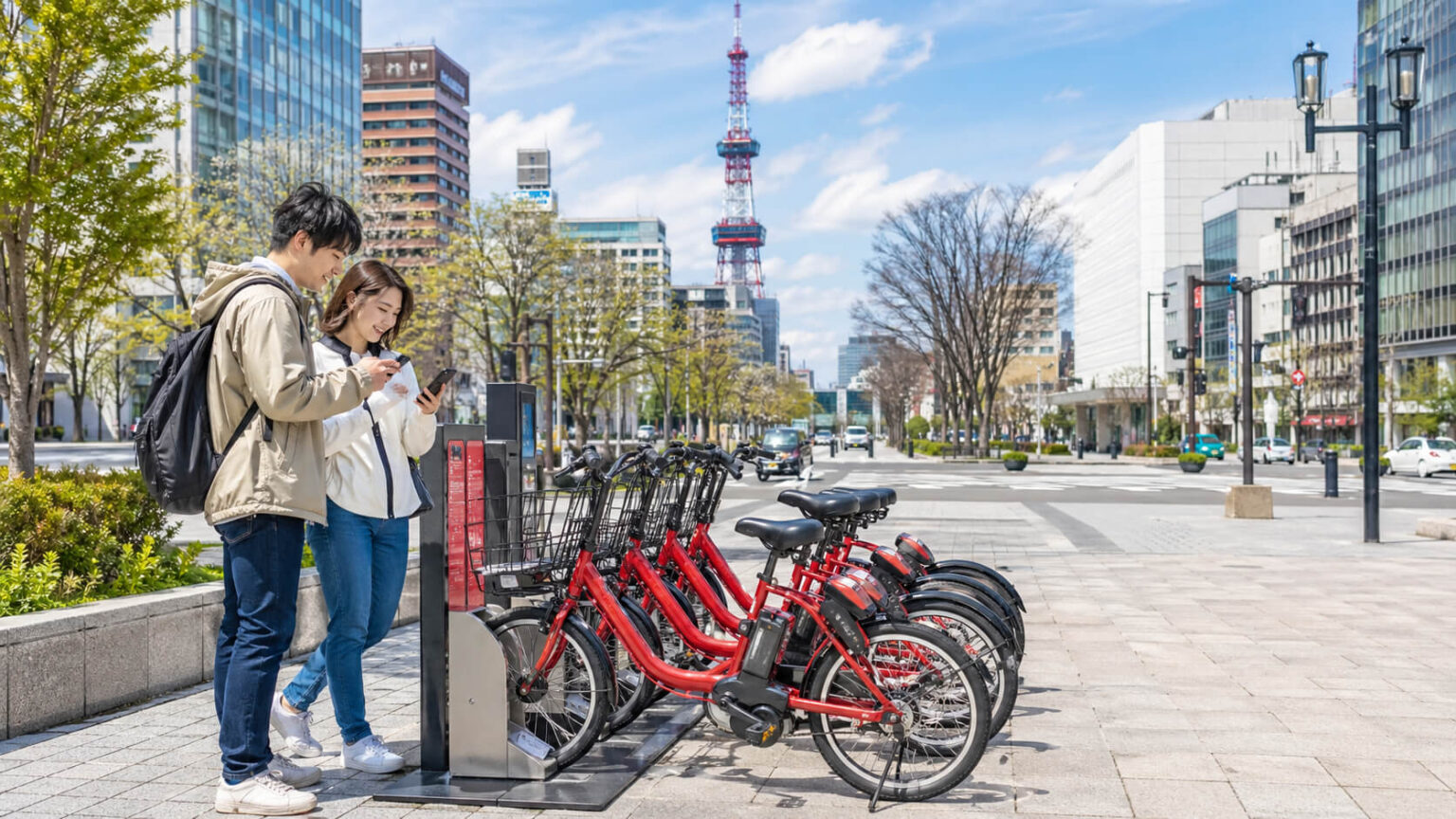 026年の札幌レンタサイクル料金を比較するためのポロクル自転車