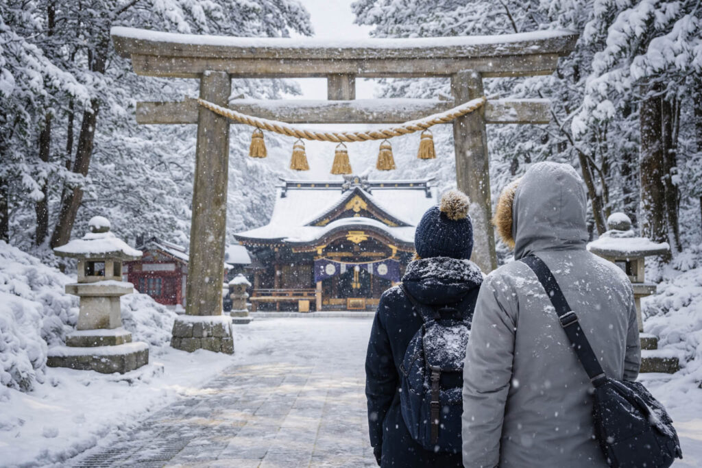 冬の札幌で神社巡りをする際の注意点イメージ