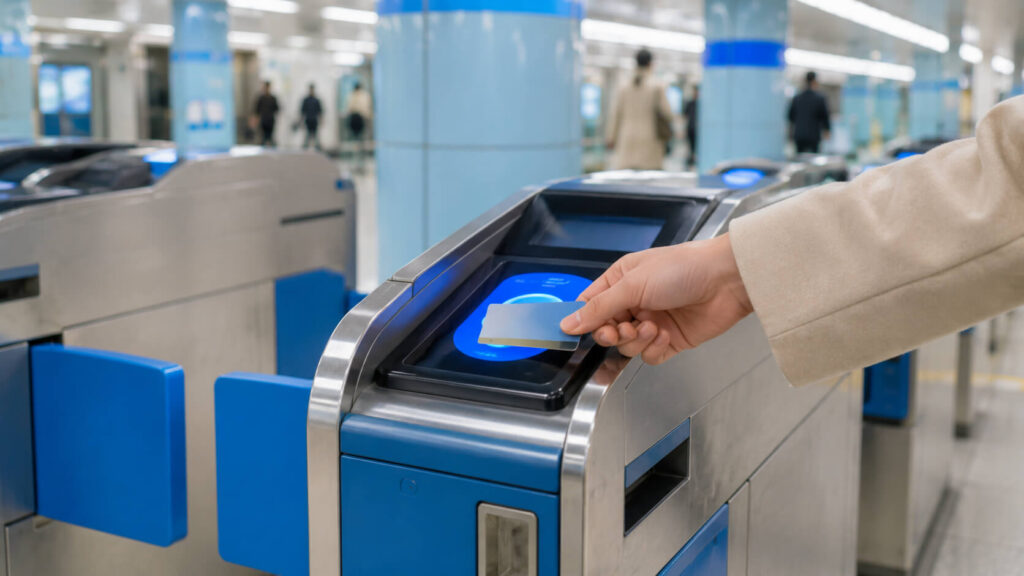南北線から東豊線へ乗り換えるときの注意点：改札とICカード利用のイメージ