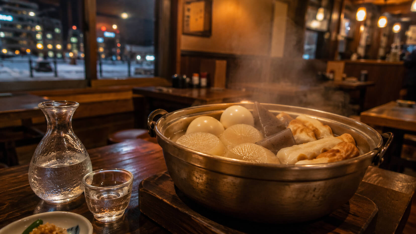 札幌でおでん食べ放題が楽しめる居酒屋のイメージ