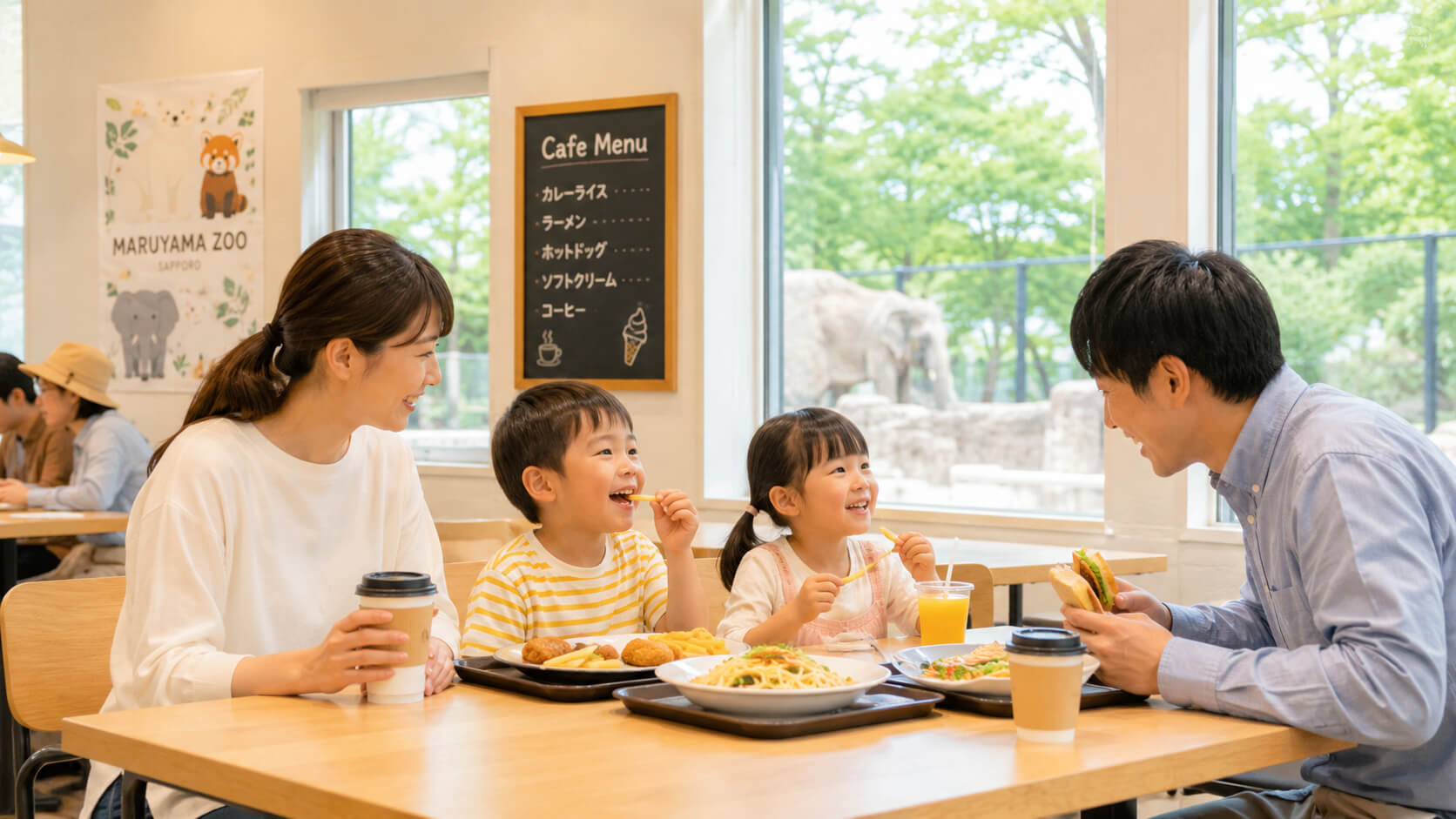 円山動物園で食事できる園内カフェとレストランの案内