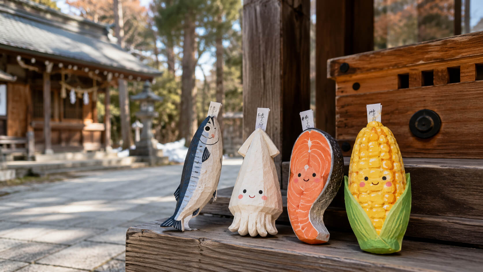 北海道の神社で楽しめるえぞみくじのご当地おみくじイメージ