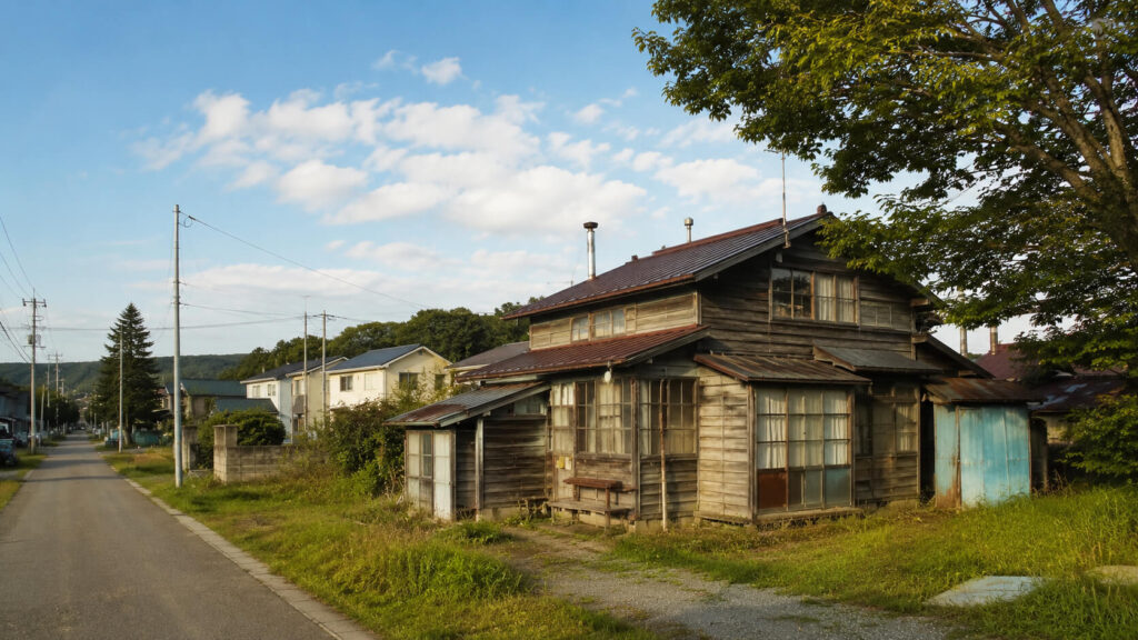 松山千春さんの実家跡をイメージした、落ち着いた住宅地の雰囲気