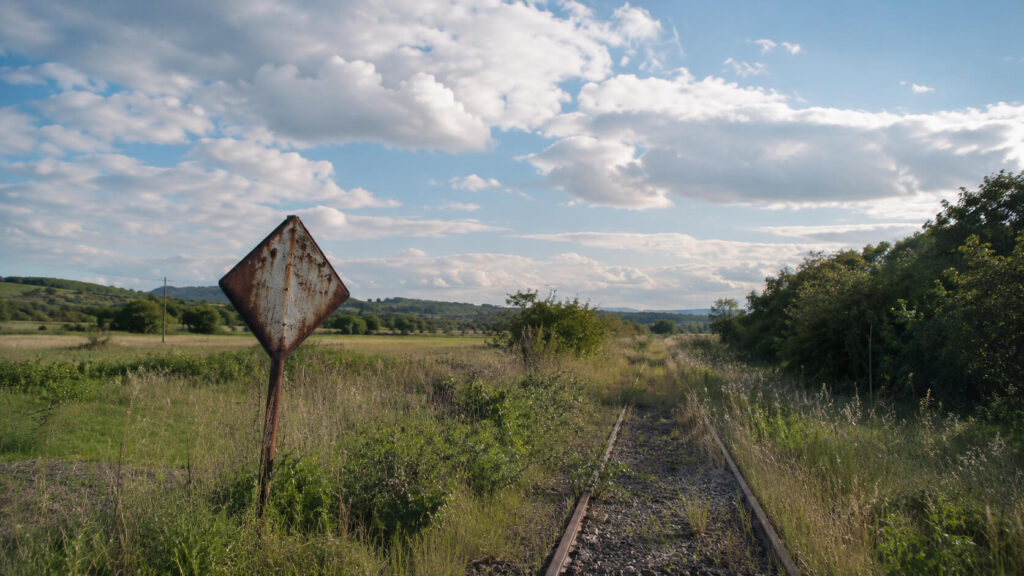 雄別炭鉱と北海炭砿鉄道を連想させるレトロな風景