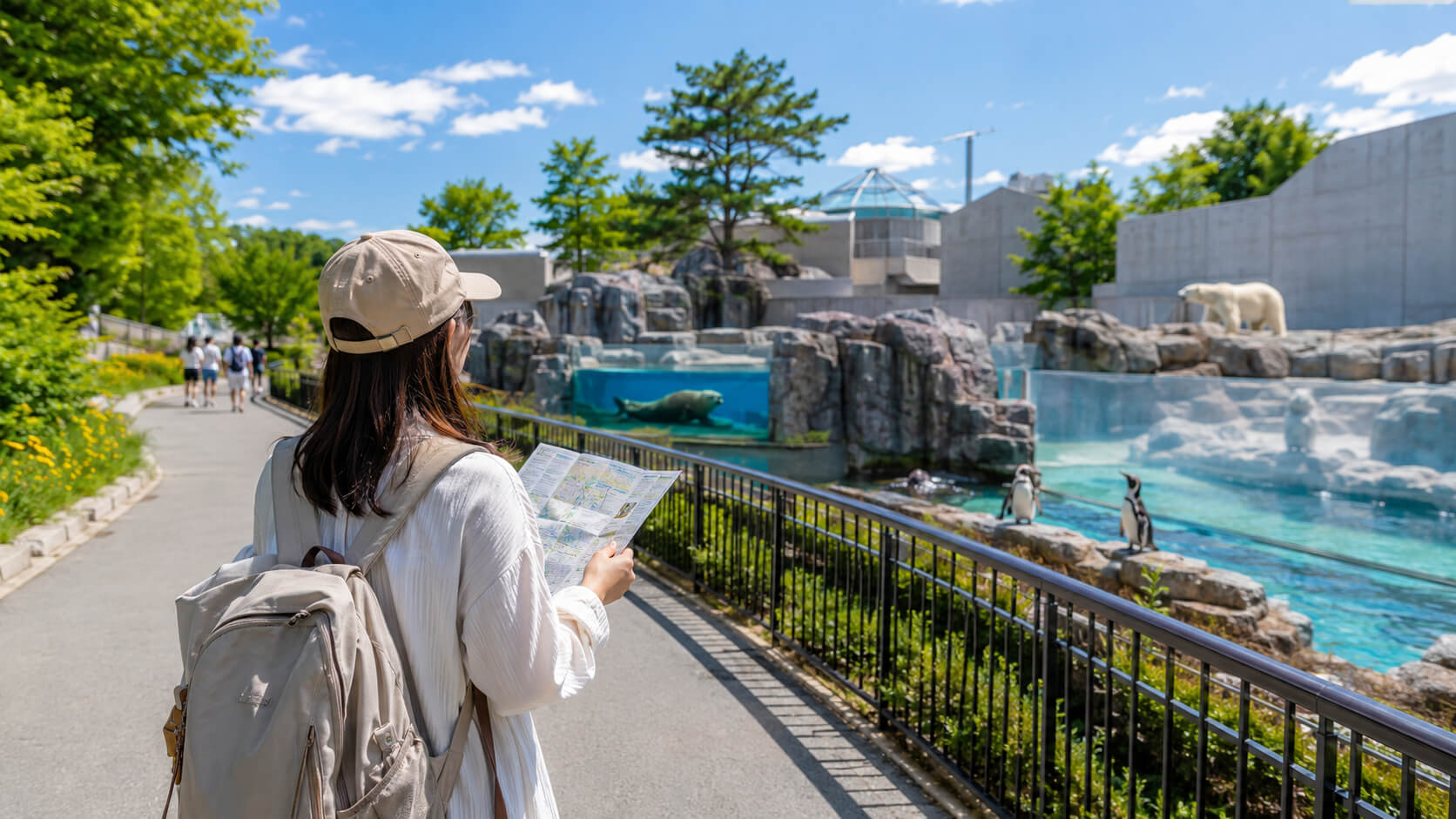 旭山動物園の目的別滞在時間を比較した案内