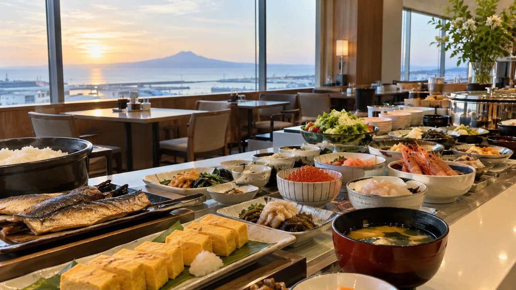 稚内で楽しめる海鮮や和食の朝食イメージ